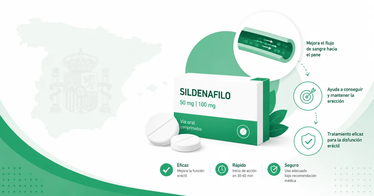 ¿Para qué sirve el sildenafil? Guía médica completa para hombres